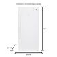 GE Appliances 14.1 Cu. Ft. Frost-Free Upright Freezer in White, , large