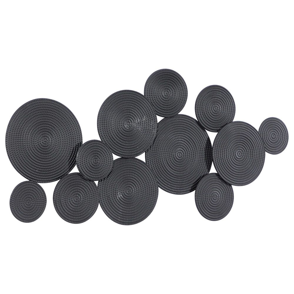 CosmoLiving by Cosmopolitan 23&quot; x 48&quot; Contemporary Abstract Wall Decor in Black, , large