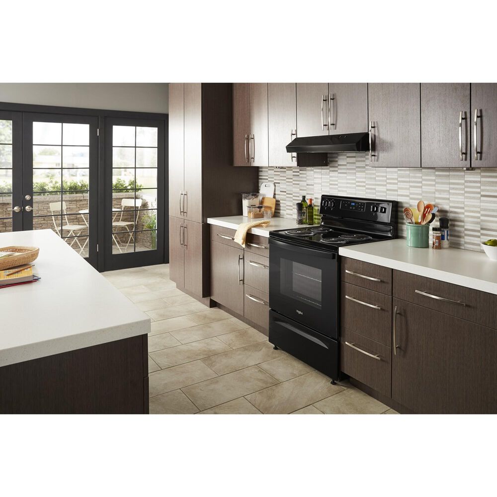 Whirlpool 4.8 Cu. Ft. Freestanding Electric Range with Self-Cleaning in Black, , large