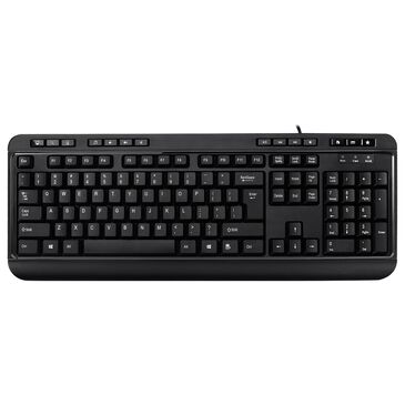 Adesso Multimedia Desktop Keyboard with 3-Port USB Hub in Black, , large