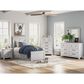 Ashley Makidern Twin Storage Bed with Four Drawers in Whitewash, , large