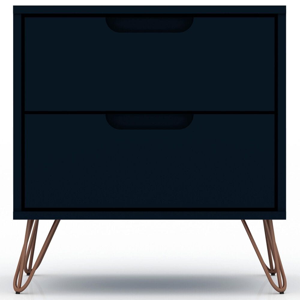 Dayton Rockefeller 2 Drawer Nightstand in Midnight Blue, , large