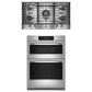 KitchenAid 2-Piece Kitchen Package with PrintShield Stainless Steel 30" Smart Combination Wall Oven and Stainless Steel 36" Gas Cooktop, , large