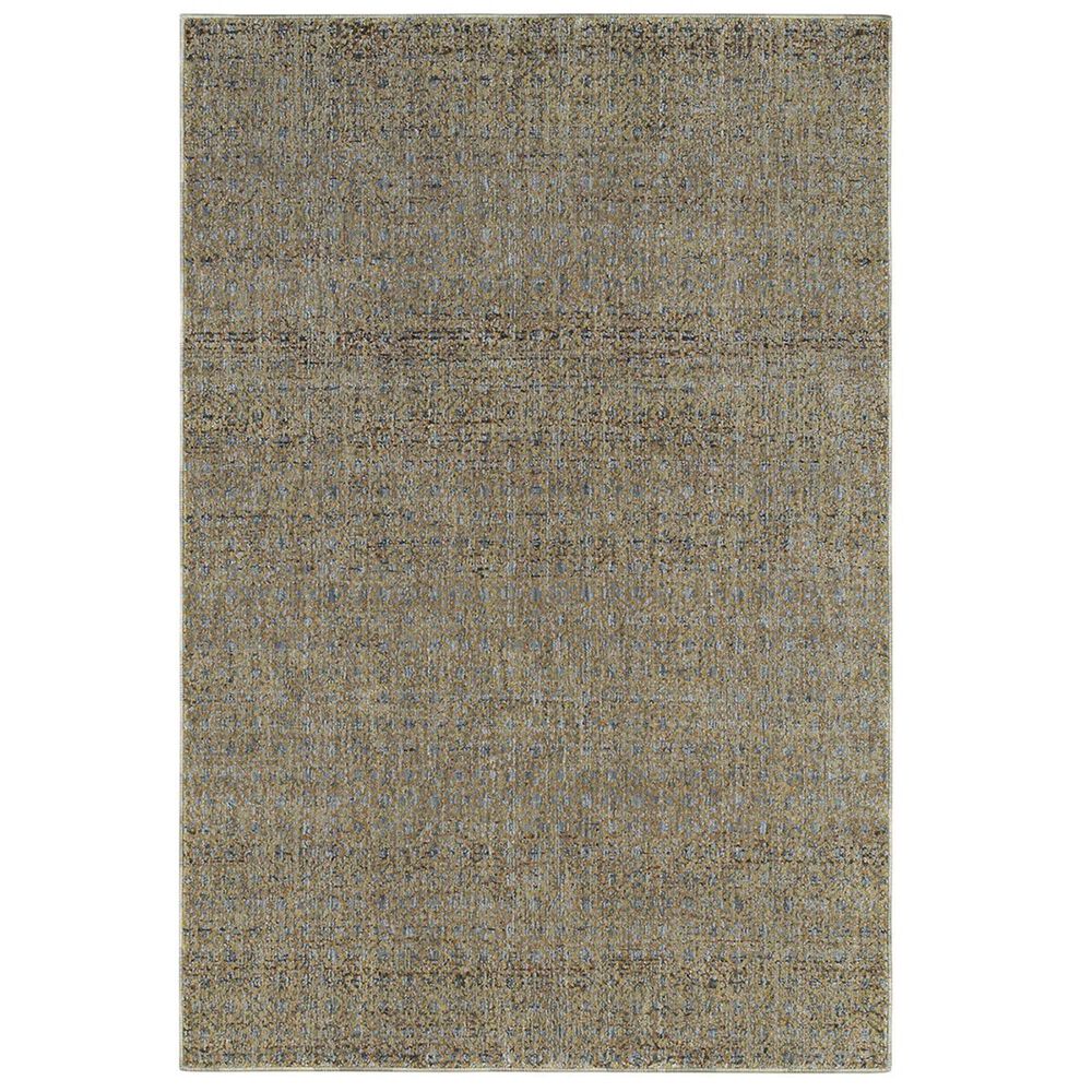 Oriental Weavers Atlas 8048B 10" x 13"2" Blue and Gold Area Rug, , large