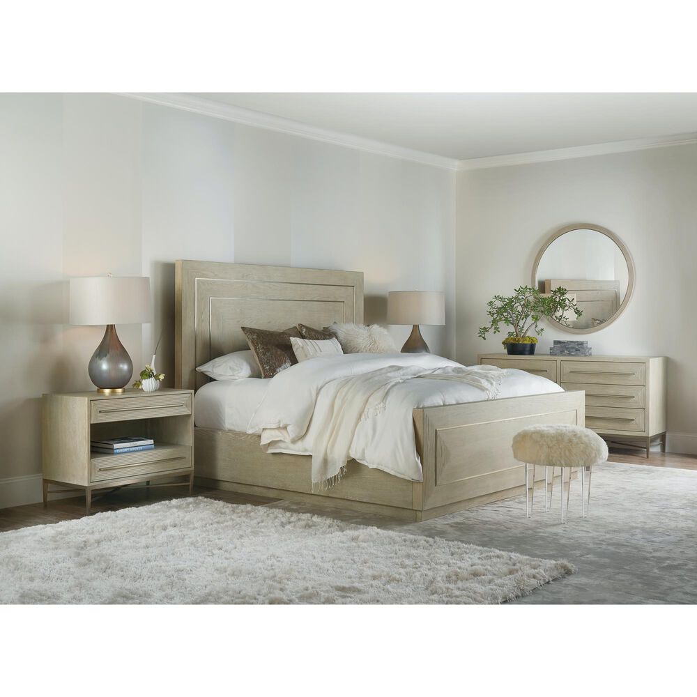 Hooker Furniture Cascade 2-Drawer Nightstand in Taupe and Champagne, , large