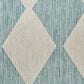 Nourison Positano Geometric Aqua 7" x 10" Indoor/Outdoor Area Rug, , large
