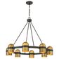 Savoy House Andover 8-Light Chandelier in Mediterranean Bronze and Riviera Brass, , large