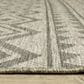 Oriental Weavers Tortuga TR03A 6"7" x 9"2" Beige and Black Area Rug, , large
