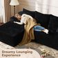 HOMLUX 2-Piece L-Shaped Sectional with Left Facing Chaise in Black, , large