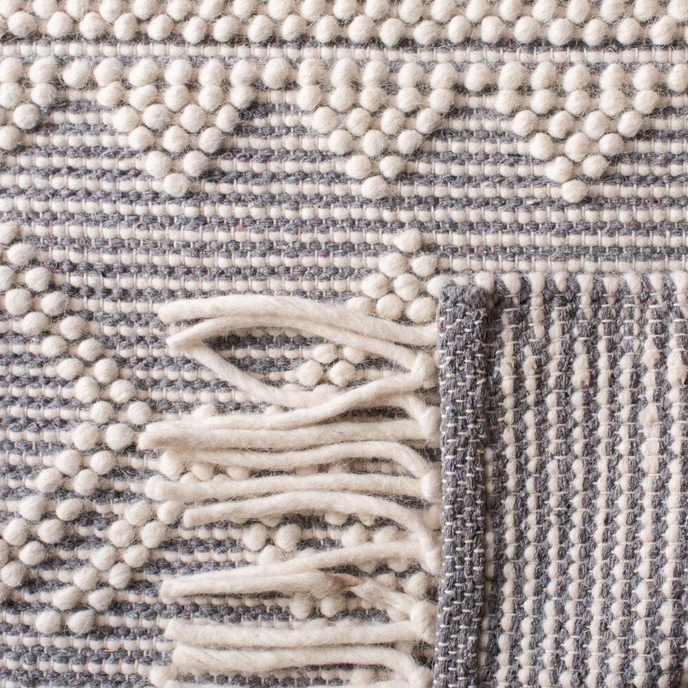 Safavieh Natura NAT351A 2&#39;3&quot; x 8&#39; Ivory and Grey Runner, , large