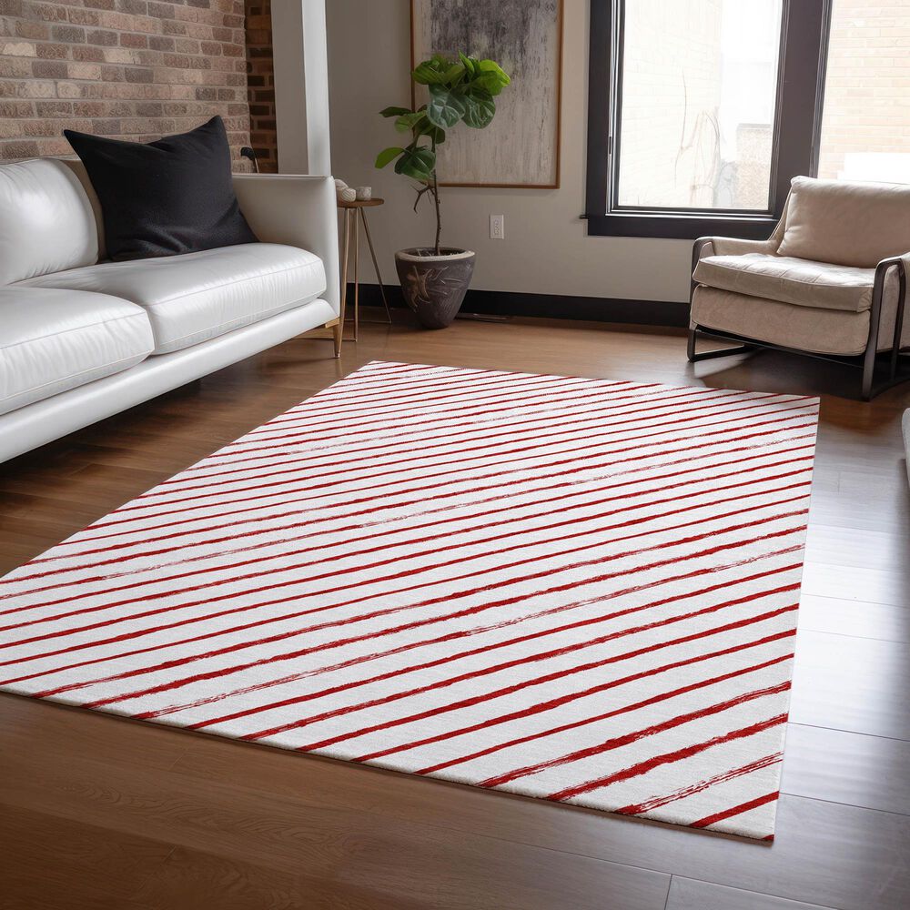 Dalyn Rug Company Wonderland WN27 5&#39; x 7&#39;6&quot; Red Indoor/Outdoor Area Rug, , large
