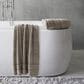 Timberlake Lavish Home Zero Twist 2-Piece Towel Set in Taupe and Black, , large