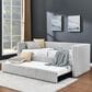 Crown Mark Hailey Daybed with Trundle in Light Grey, , large