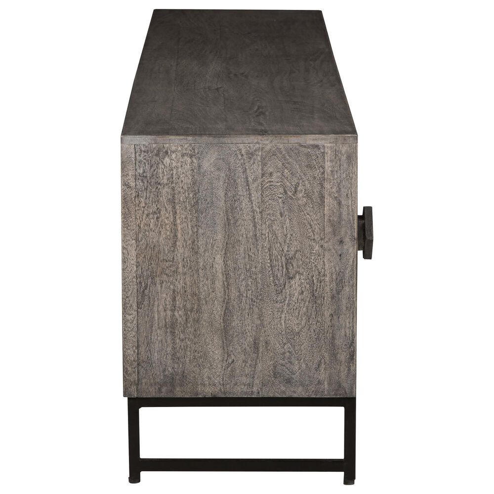 Ashley Treybrook Accent Cabinet in Distressed Gray and Black, , large