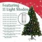 Timberlake 7.5 ft Artificial Christmas Tree with 450 LED Lights in Green, , large
