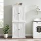Crosley Furniture Clifton Tall Pantry in Distressed White, , large