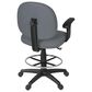 Regency Global Sourcing Comfort Series Swivel Computer Task Chair with Adjustable Arms and Drafting Kit in Grey, , large
