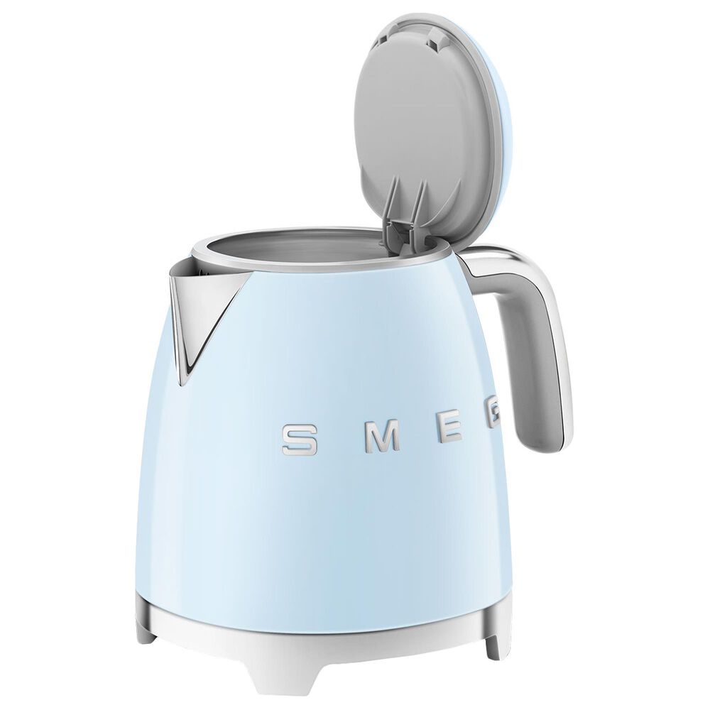 SMEG 3-Cup Stainless Steel Retro Style Mini Electric Kettle in Pastel Blue, , large