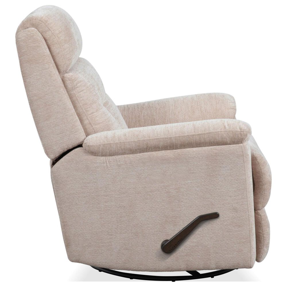 Flexsteel Sophisticated Manual Swivel Gliding Recliner in Oat, , large