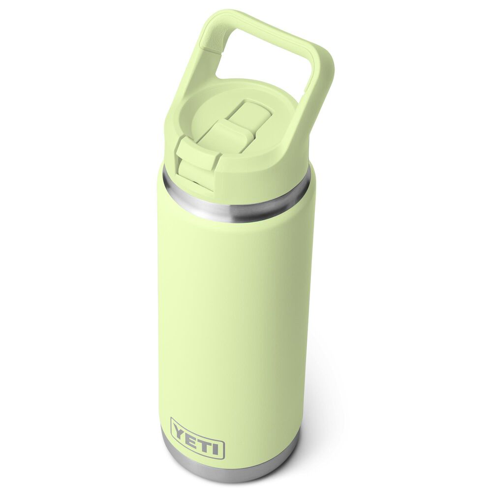 YETI Rambler 26 Oz Water Bottle with Color-Matching Straw Cap in Grasshopper, , large