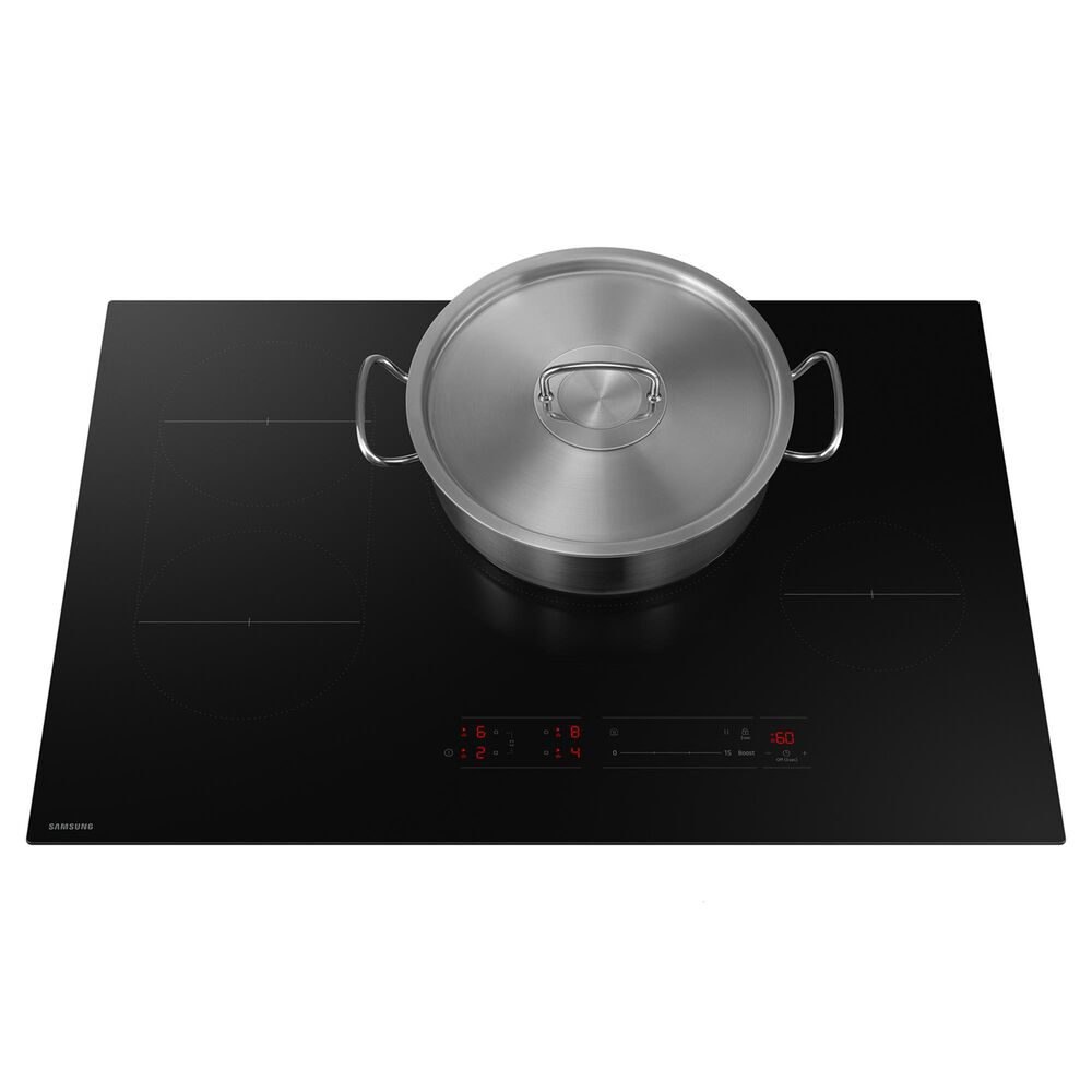 Samsung 30&quot; Induction Cooktop with Anti-Scratch Matte Glass and Sync Burners in Black, , large