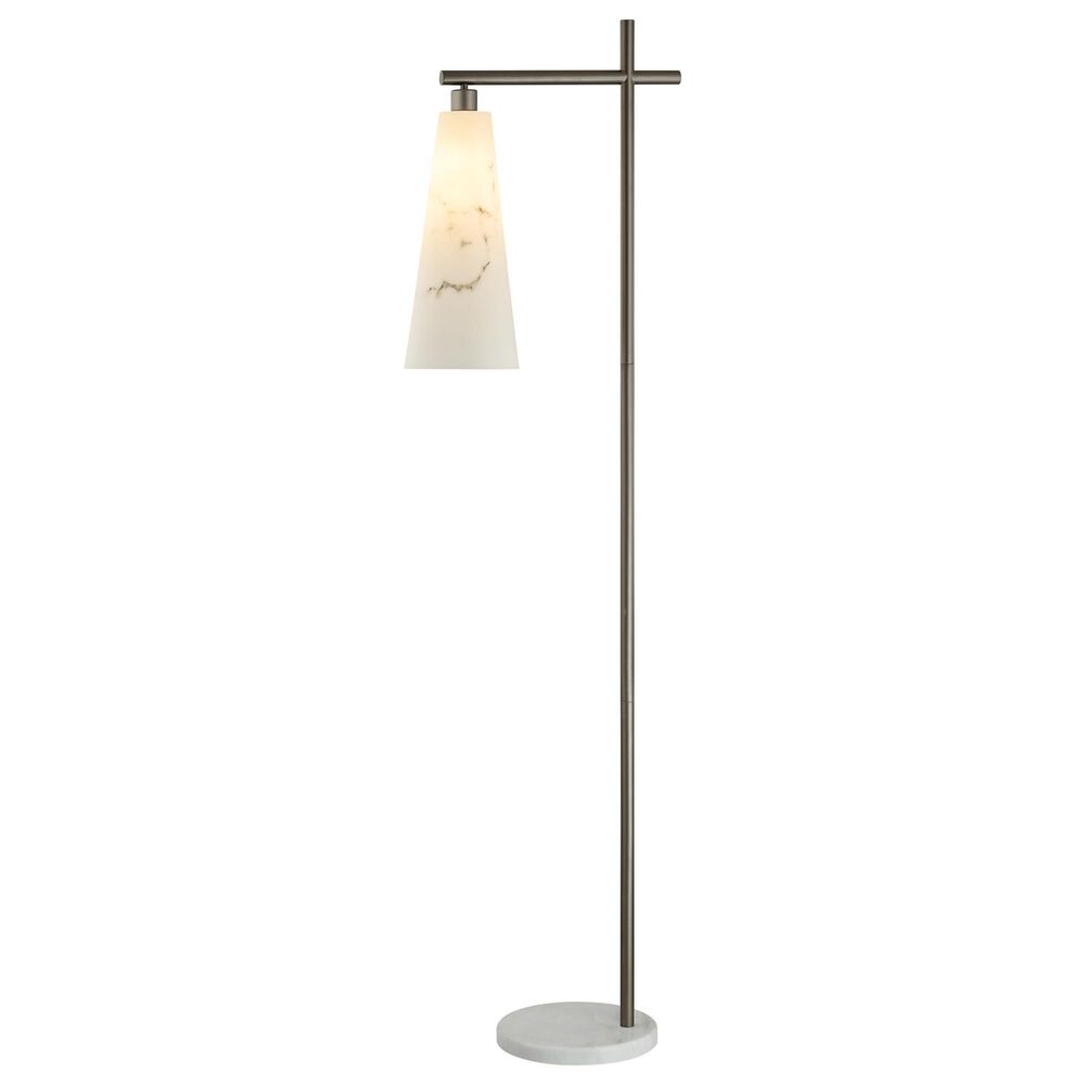 Anthony California 72" Metal Floor Lamp in Silver Gray, , large