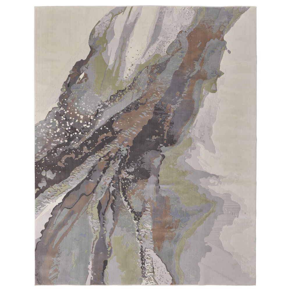 Feizy Clio 3"10" x 6" Gray and Multicolor Area Rug, , large