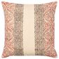 Surya Prisha 20" x 20" Throw Pillow in Rose, Dark Brown and Light Beige, , large