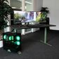 Arozzi Arena Medium Gaming Desk in Forest Green, , large