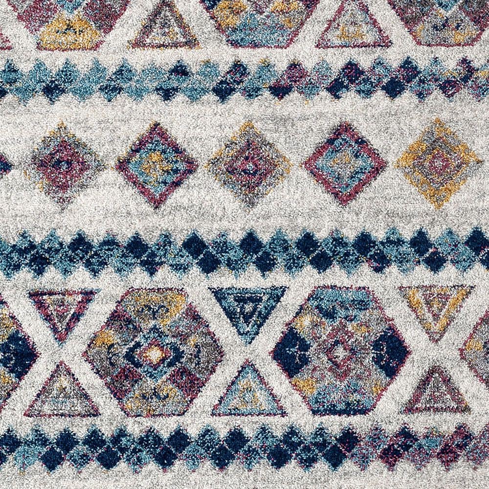 Amer Rugs Alexandria 6&#39;7&quot; Round Multicolor Area Rug, , large