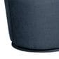 Hawthorne Furniture Upholstered Curved Back Swivel Side Chair in Denim Blue, , large