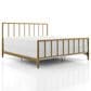 Furniture of America Blair King Slat Bed in Gold, , large