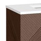 James Martin Vanities Marcello 72" Double Bathroom Vanity in Chestnut with 3 cm White Zeus Quartz Top and Rectangular Sinks, , large