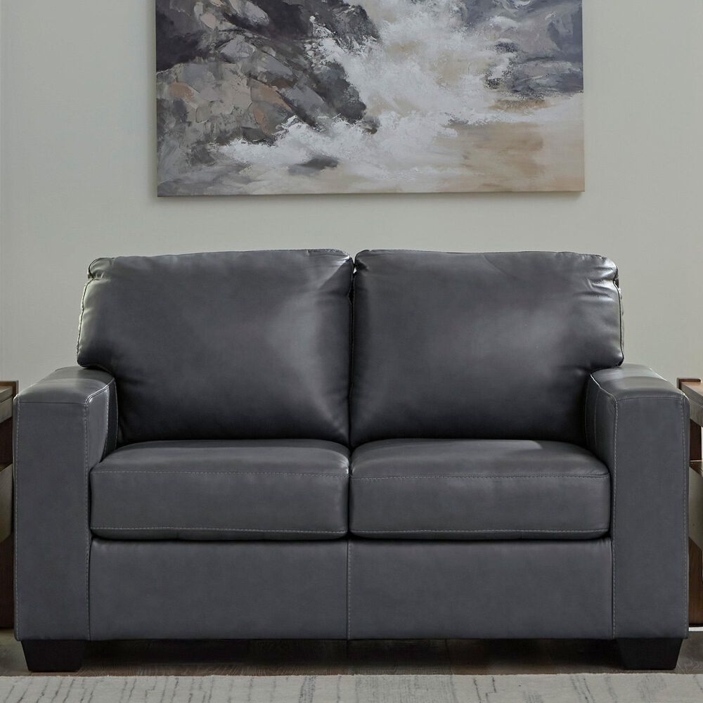 Ashley Bolsena Stationary Loveseat in Admiral, , large