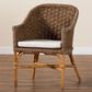 Baxton Studio Luis Arm Chair in Natural, , large