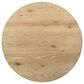 HOMLUX 47"W Round Oak Finish Dining Table with Metal Cross Base in Oak, , large