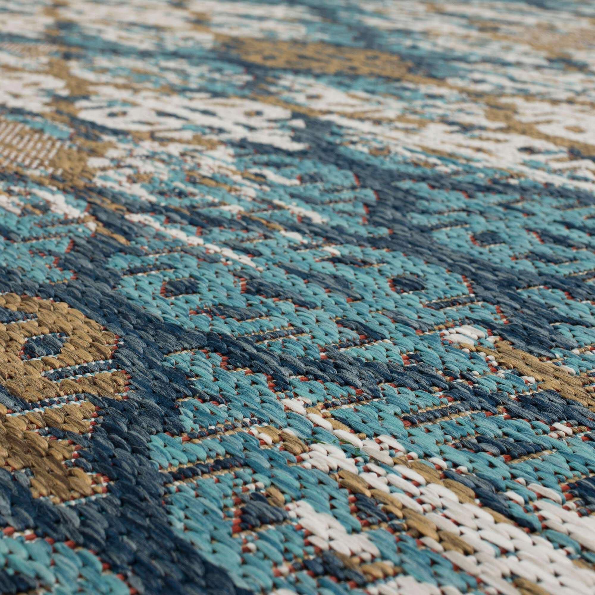 Teal area outlet rug 8x10