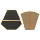 CosmoLiving by Cosmopolitan Contemporary Wall Mirror in Gold (Set of 2), , large