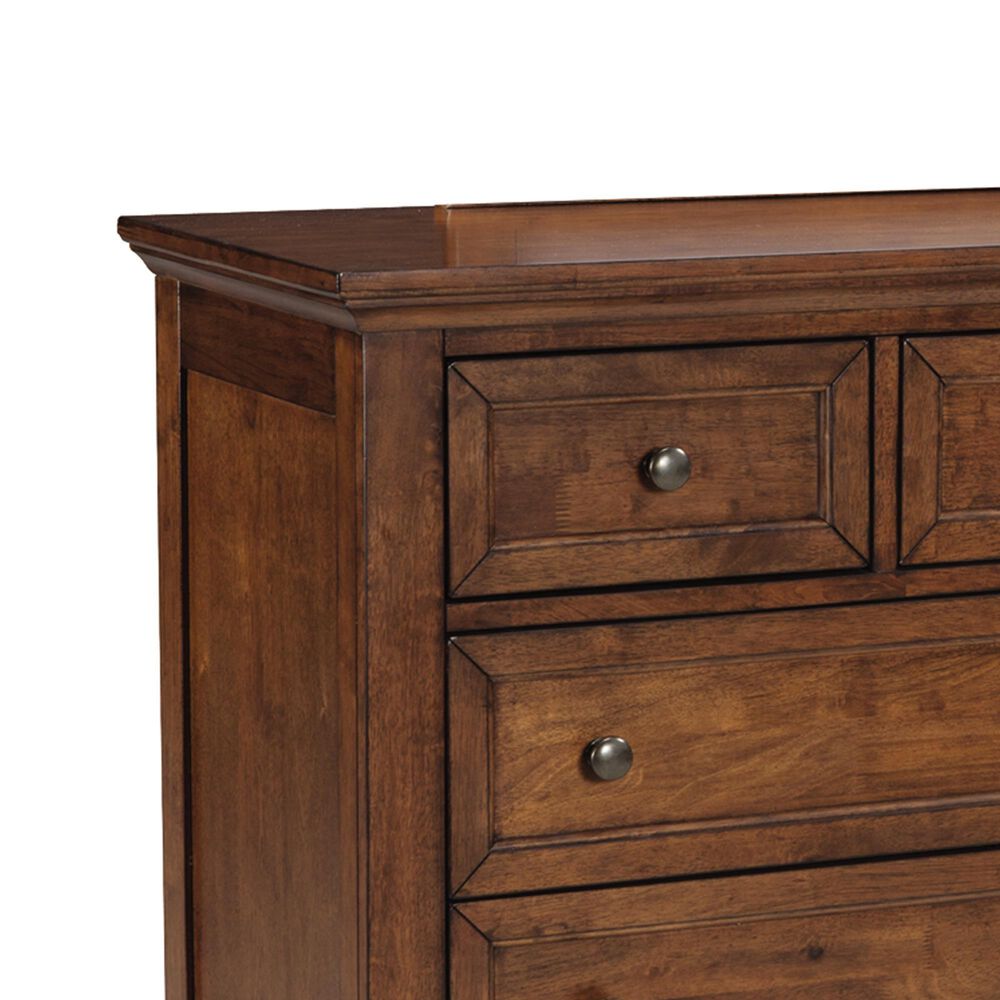 Hawthorne Furniture San Mateo 10-Drawer Dresser and Mirror in Tuscan, , large