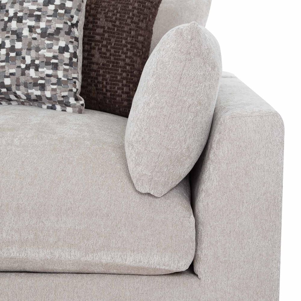 Moore Furniture Dreamscape Pollock 4-Piece Stationary L-Shaped Reversible Sectional in Linwood Linen, , large