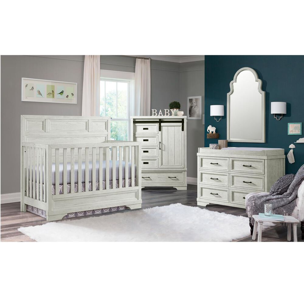 Eastern Shore Foundry Convertible Crib in White Dove, , large