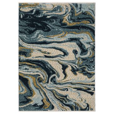 Oriental Weavers Capella Abstract Blue 6"7" x 9"6" Area Rug, , large