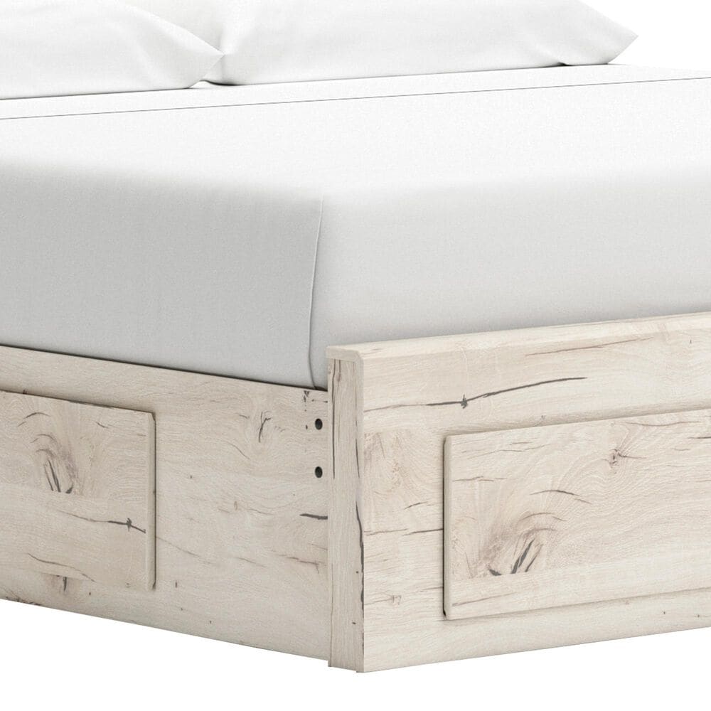 Ashley Lawroy King Panel Storage Bed in Light Natural, , large