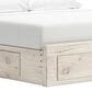 Ashley Lawroy King Panel Storage Bed in Light Natural, , large