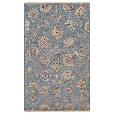 Surya Theodora 5" x 8" Aqua, Charcoal, Wheat and Oatmeal Area Rug, , large