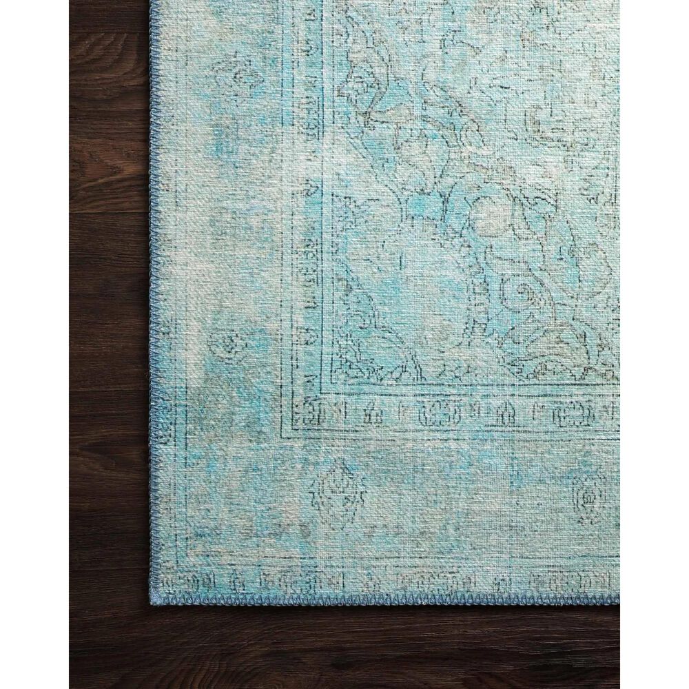 Loloi Loren LQ-08 2&#39;6&quot; x 7&#39;6&quot; Aqua Runner, , large