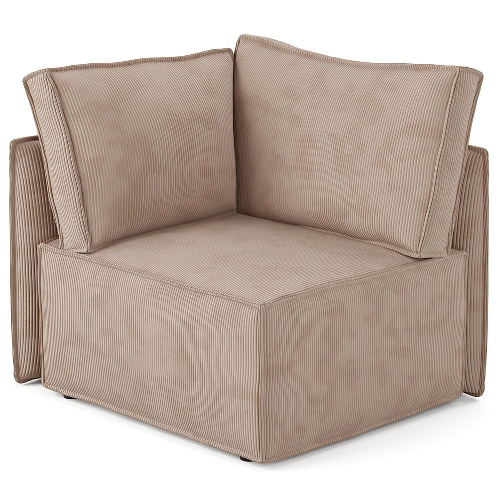 HOMLUX Corner Seat Module in Camel, , large