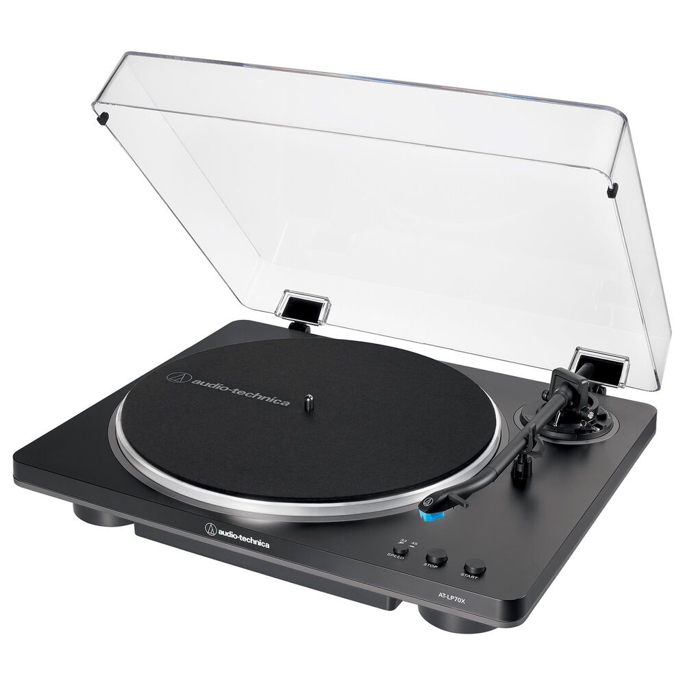 Audio-Technica Fully Automatic Belt-Drive Turntable in Black and Gray, , large