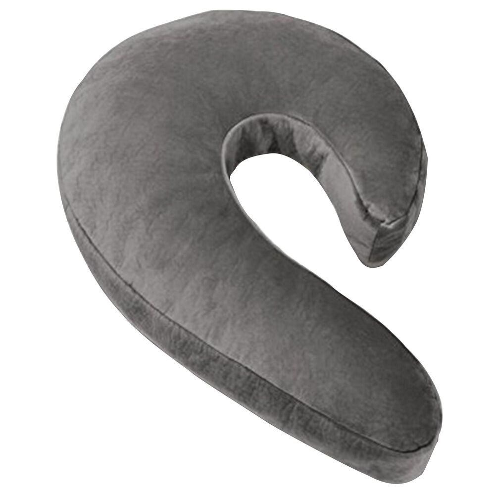 Jaxx Avana Uno Adjustable Memory Foam Snuggle Pillow for Side Sleepers in Gray, , large