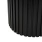Maple and Jade Ribbed Storage End Table with Slatted Base in Black, , large